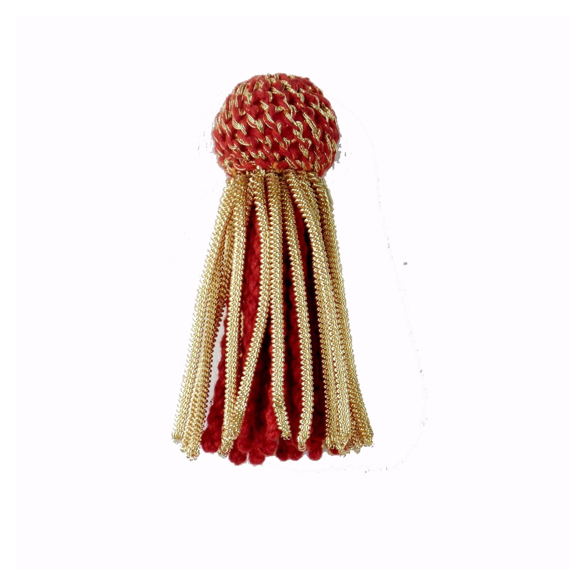 tassel red and gold color handmade high quality Bullion Tassels Supplier